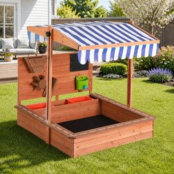 Compact Kids Sandbox: Fun in a Small Package