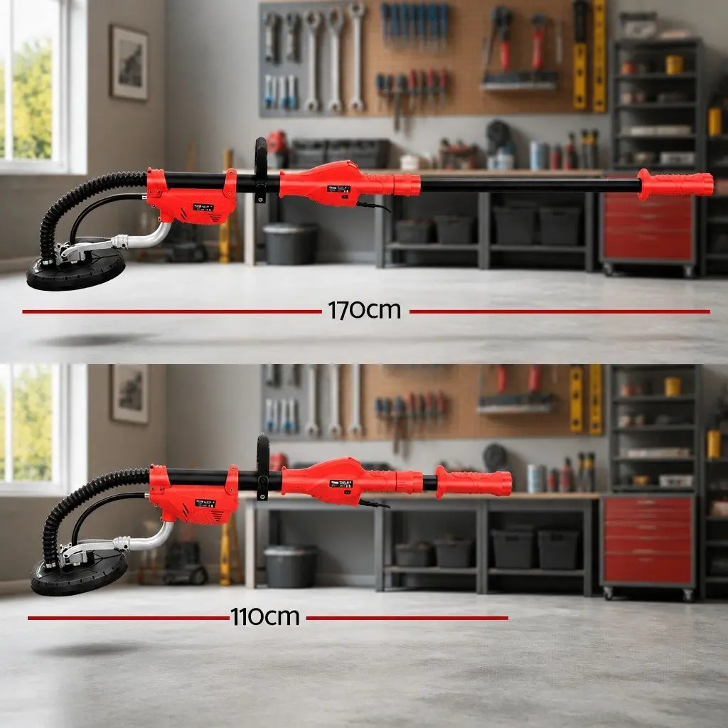Drywall Sander Black 800W Extendable Arm 6 Speed Control
