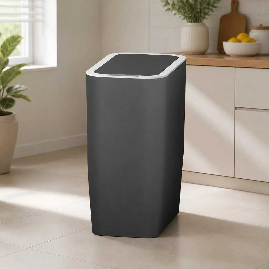 9L Motion Sensor Rubbish Bin Automatic Hands-Free Kitchen Waste Ash Black