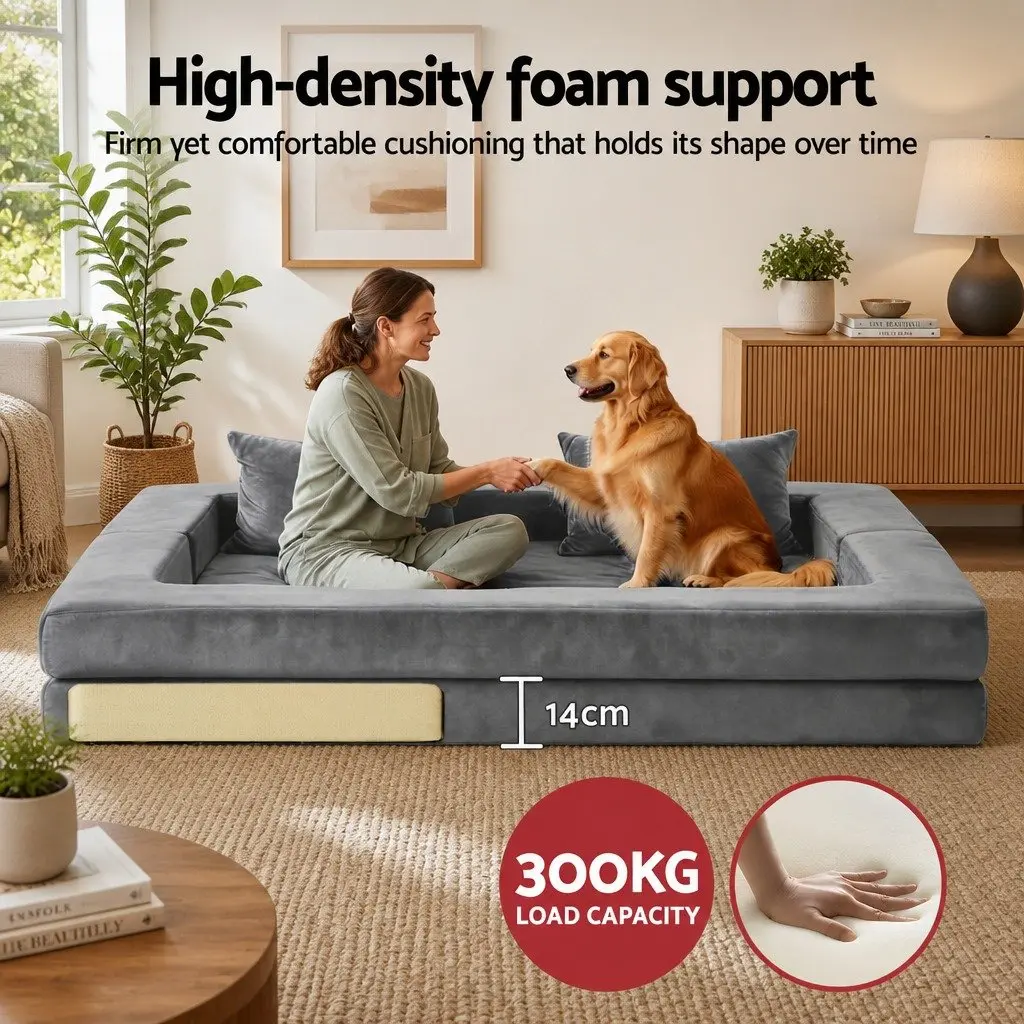 Convertible Folding Sofa Bed Pull Out Mattress Foldable Lounge Couch Grey