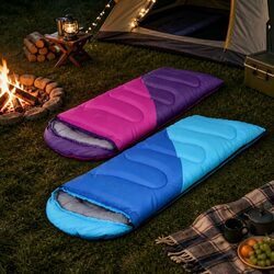Compact Kids Sleeping Bag Set of 2 for Outdoor Use