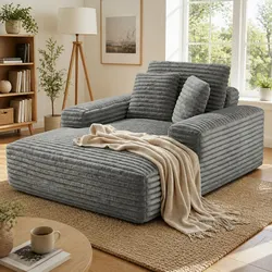 Compact Grey Faux Fur Sofa Bed for Cozy Spaces