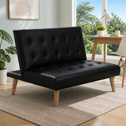 Concise Overview: Black Faux Linen Recliner Chair