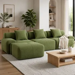 Green Modular Sofa Bed: Comfort and Style Combined