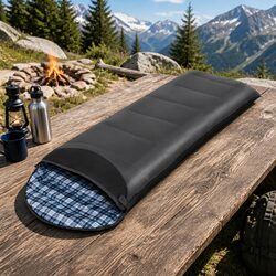 Effortless Comfort: Grey Thermal Sleeping Bag 0°C