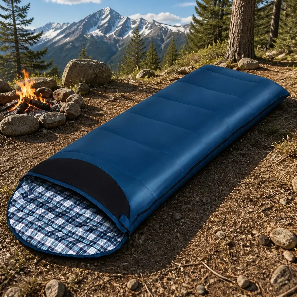 Navy Sleeping Bag for Camping