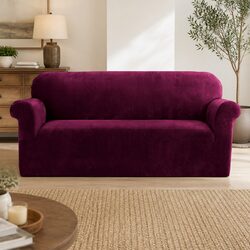 Concise Velvet Cover for 3-Seater Sofas