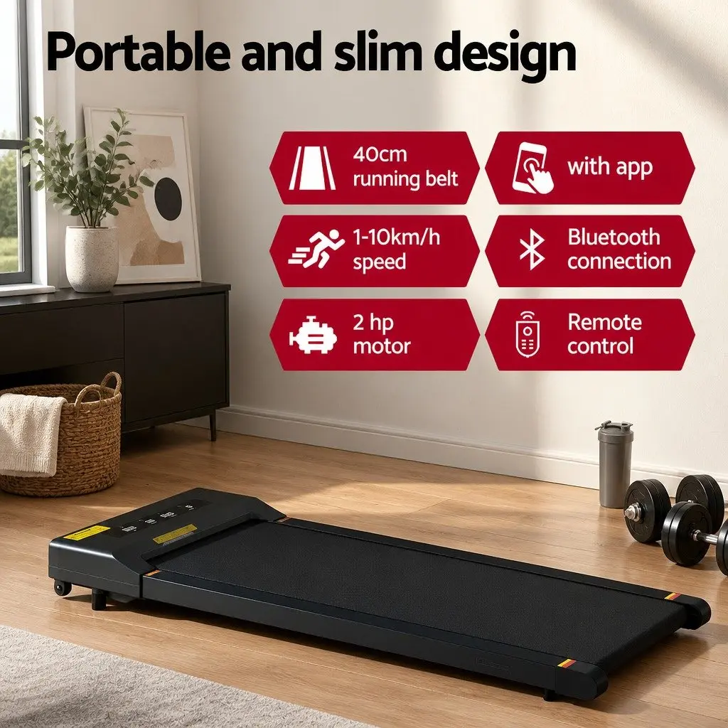 Electric Standing Desk Treadmill Combo Oak 120cm Height Adjustable Motorised with Walking Pad