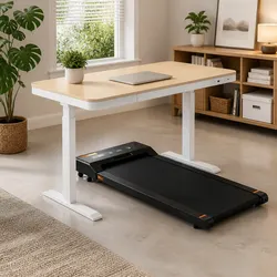 Electric Standing Desk Treadmill Combo 120cm Adjustable Walking Pad Home Office