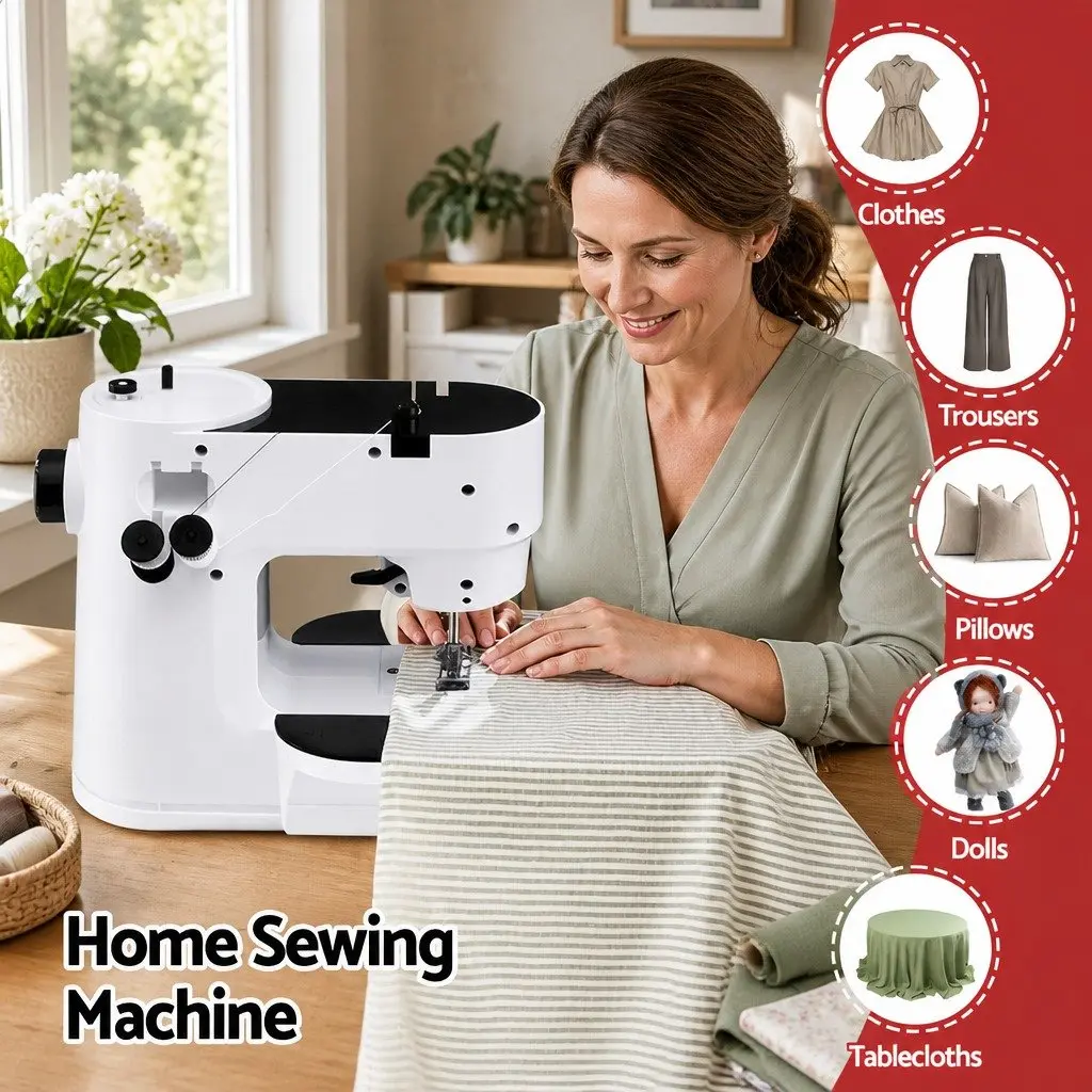 Mini Sewing Machine 39 Stitches Portable Kit Compact Home Craft Lightweight