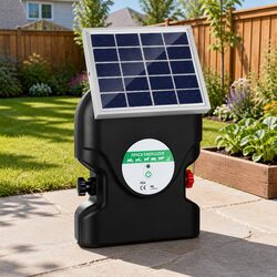Compact Solar Electric Fence Energiser with 20km Coverage