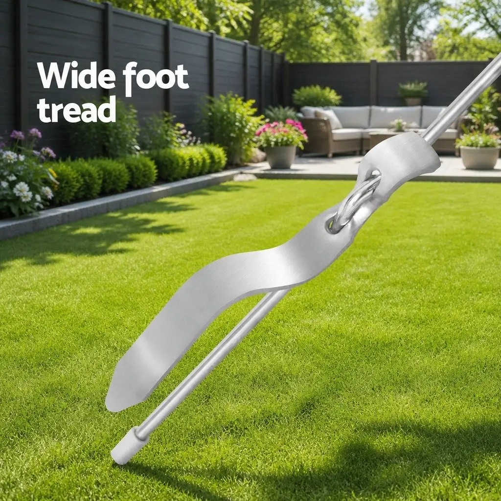 Electric Fence Pigtail Posts Silver White 104 cm Durable Steel Construction