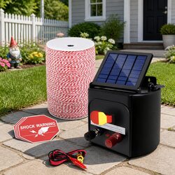 Compact Solar Electric Fence Energiser for Livestock Control