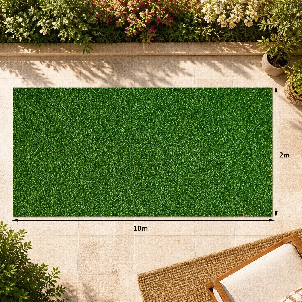 Artificial Grass Synthetic Turf 40MM Natural Appearance UV Stabilised 2x10m