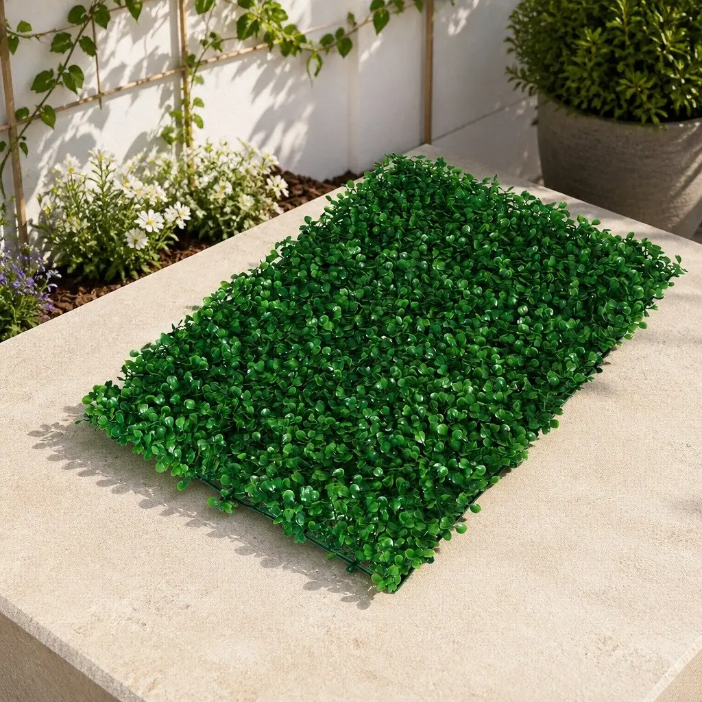 Artificial Hedge Panel Green 60cm UV Proof Weatherproof Indoor Outdoor Vertical Garden Wall Screen