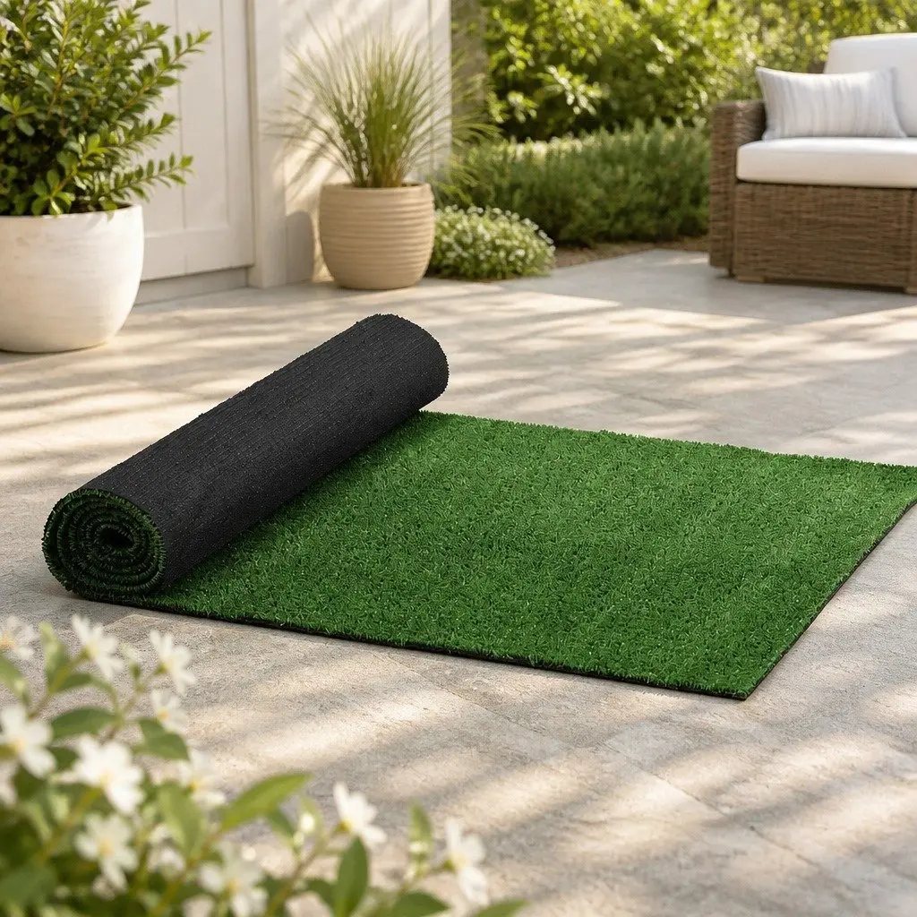 Artificial Grass Synthetic Turf Green 1x10m Maintenance Free Indoor Outdoor Lawn Decoration