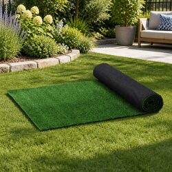 Synthetic Grass Turf in Olive Green - Easy Care Solution