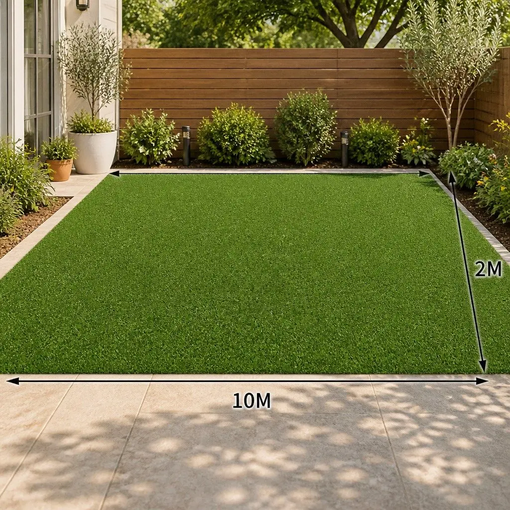 Artificial Grass Synthetic Turf Olive Green 80SQM Durable Low Maintenance Lawn Alternative