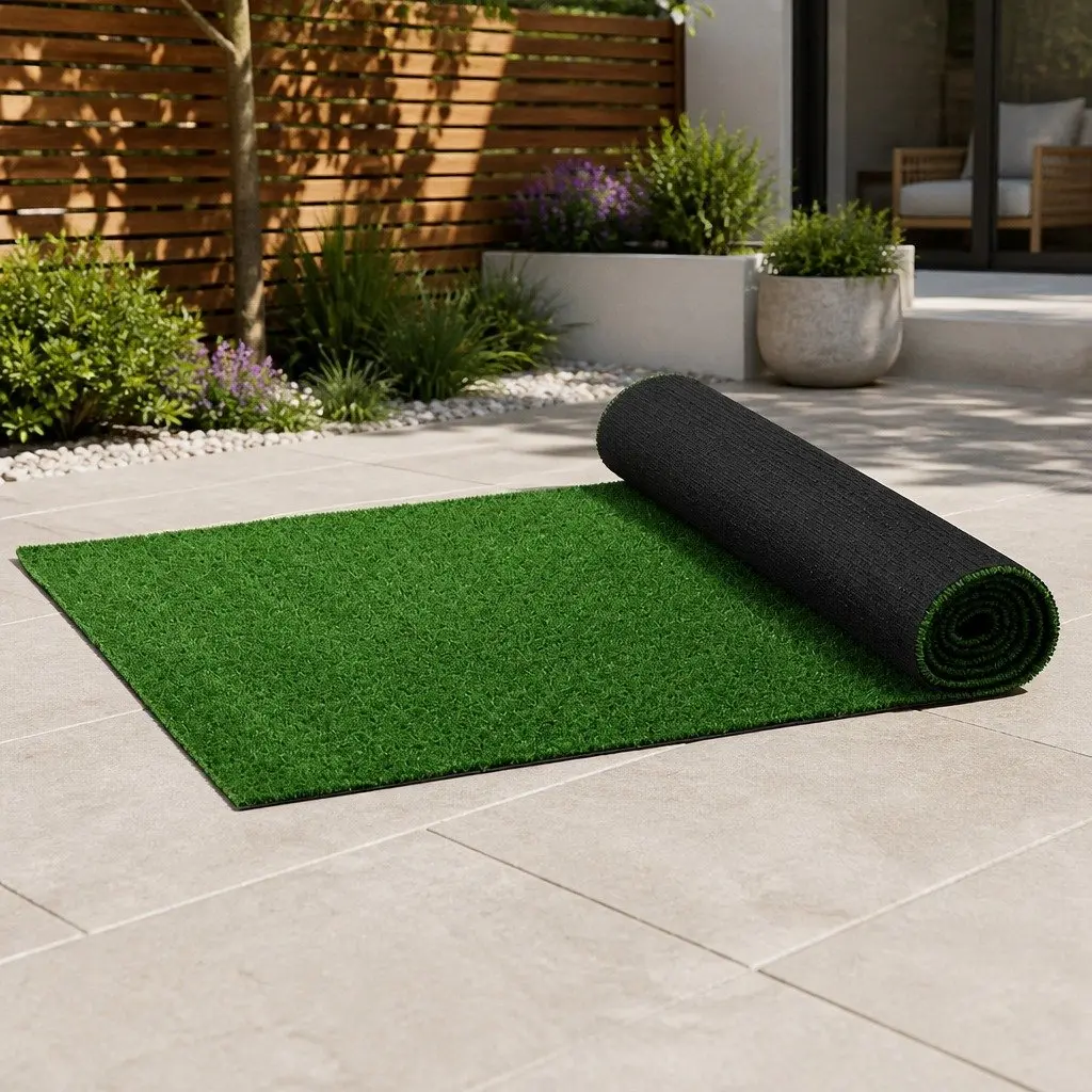 Artificial Grass Synthetic Turf Olive Green 100SQM UV Stabilized Soft Feel