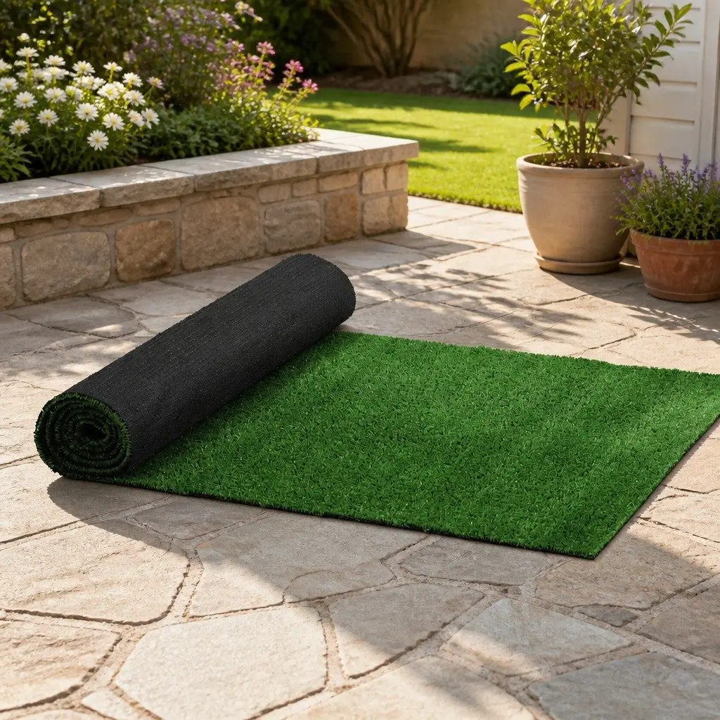 Artificial Grass Synthetic Turf Green 2x10m Realistic Appearance Maintenance Free