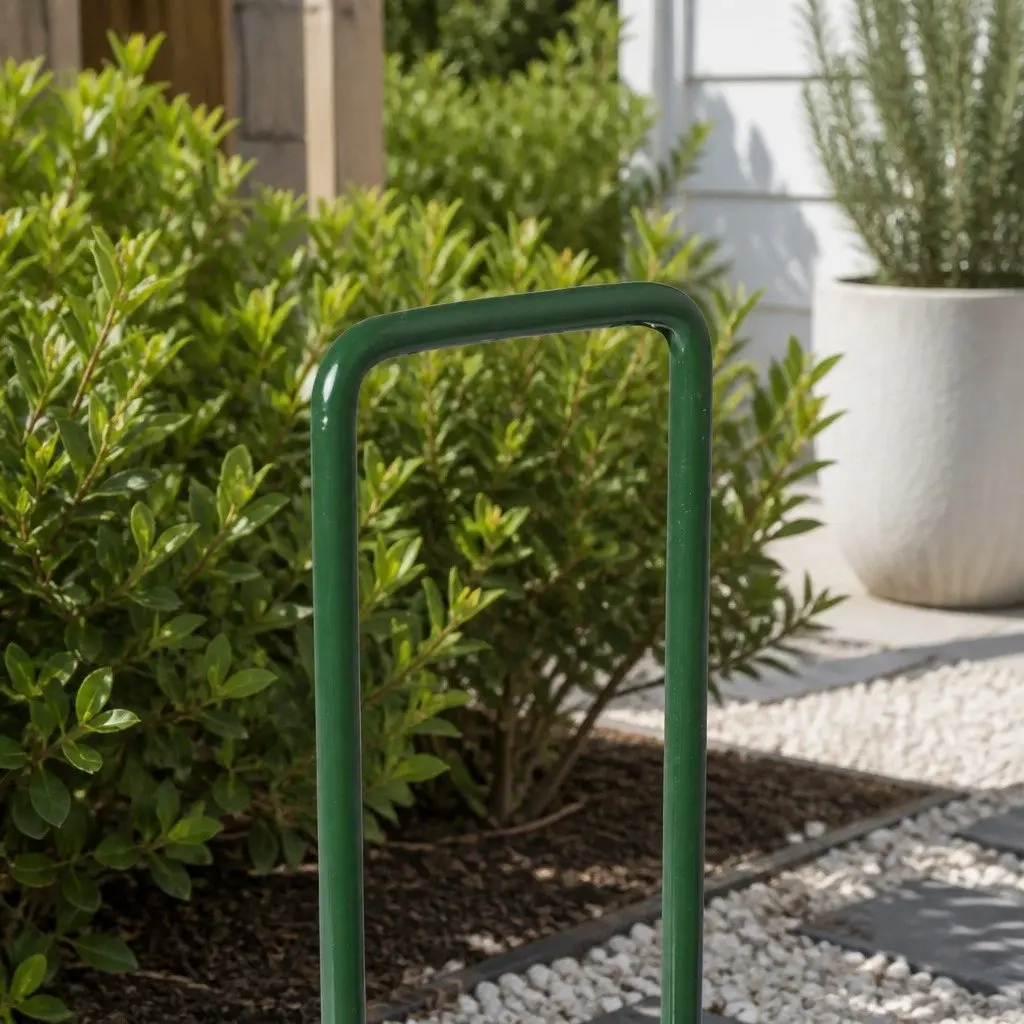 Synthetic Grass Pins U-Shape Green Steel 150mm Durable Turf Fixing Anchors