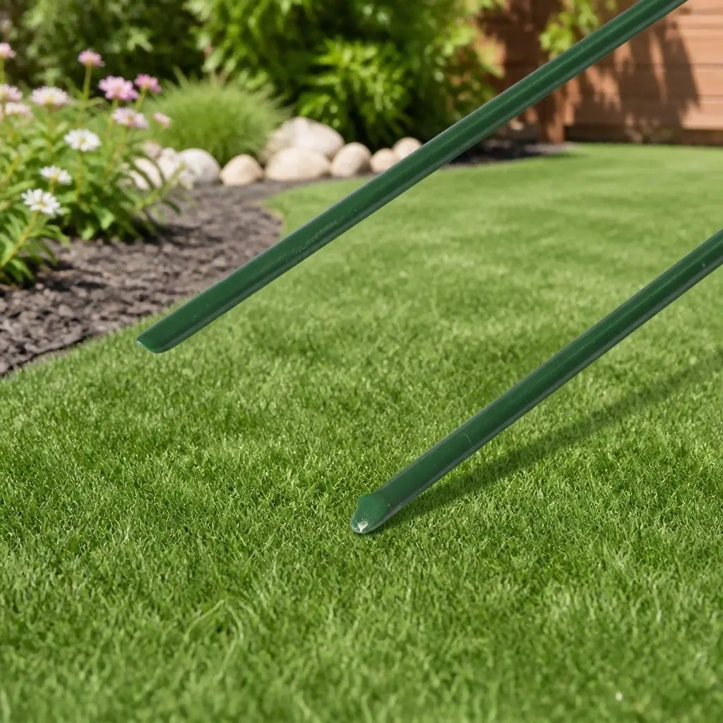 Synthetic Grass Pins Green 150mm U-Shape Durable Steel Landscape Installation 50 Piece