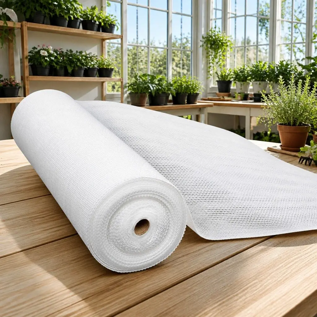 Shade Cloth White 1.83m x 10m Heavy Duty UV-Stabilised for Garden Greenhouse