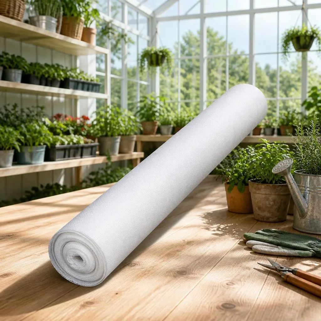 Shade Cloth White 1.83m x 10m Heavy Duty UV-Stabilised for Garden Greenhouse