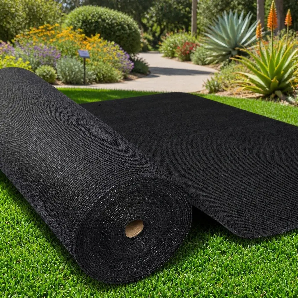 Shade Cloth Black 1.83m x 20m 50% Shade Block UV-Stabilised Garden Greenhouse Mesh