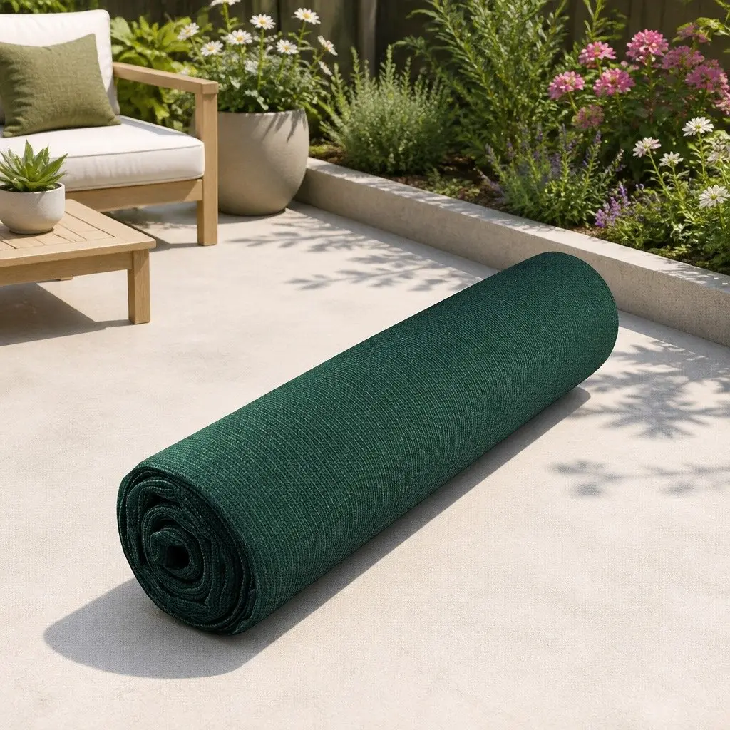 Shade Cloth 1.83x20m Green Heavy Duty Garden Mesh Roll UV-Stabilised 90% Shade