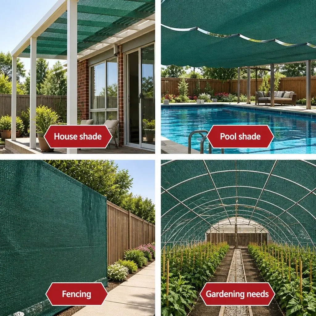Shade Cloth Green 1.83m x 20m 30% UV Block Heavy Duty Garden Greenhouse