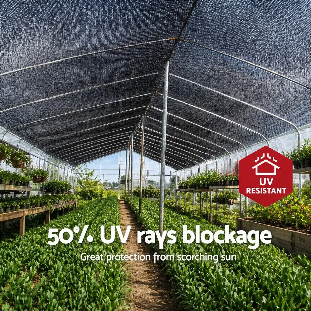 Shade Cloth Black 1.83m x 50m Heavy Duty 50% UV Block Knitted Fabric
