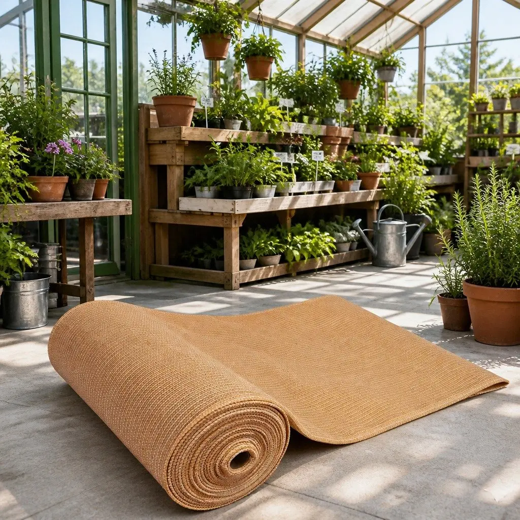 Shade Cloth Beige 1.83m x 50m 70% UV Block Heavy Duty for Greenhouse Garden