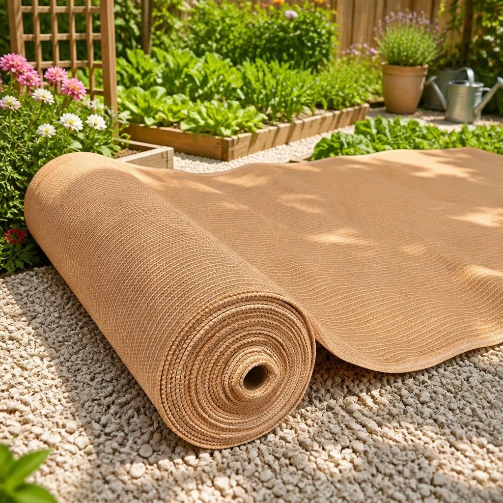 Shade Cloth Beige 3.66m x 10m 50% Shade Block UV-Stabilised Fabric for Greenhouse Garden