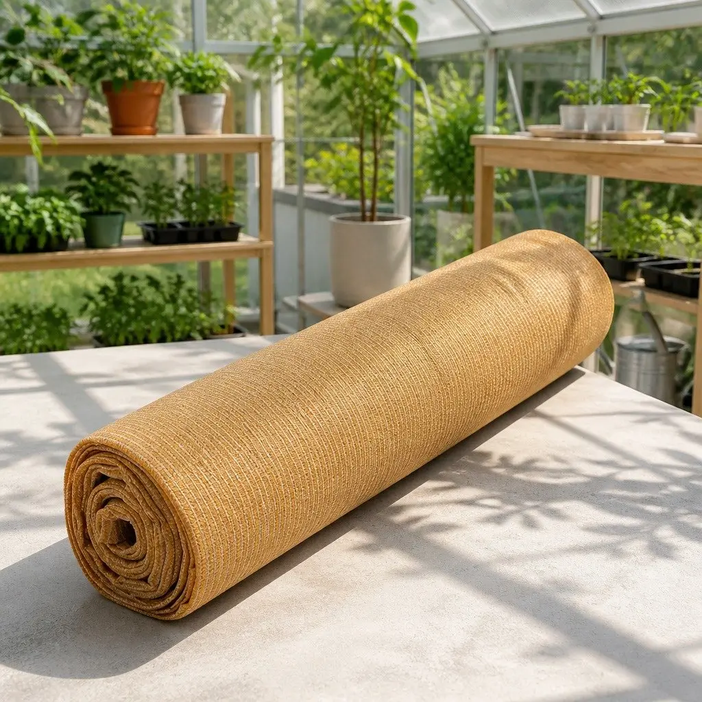 Shade Cloth Beige 3.66x10m 90% UV Block Heavy Duty Garden