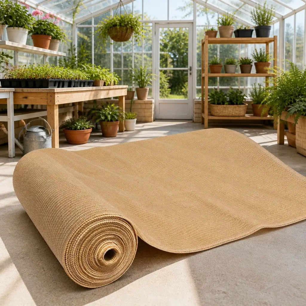 Shade Cloth Beige 3.66x10m 90% UV Block Heavy Duty Garden