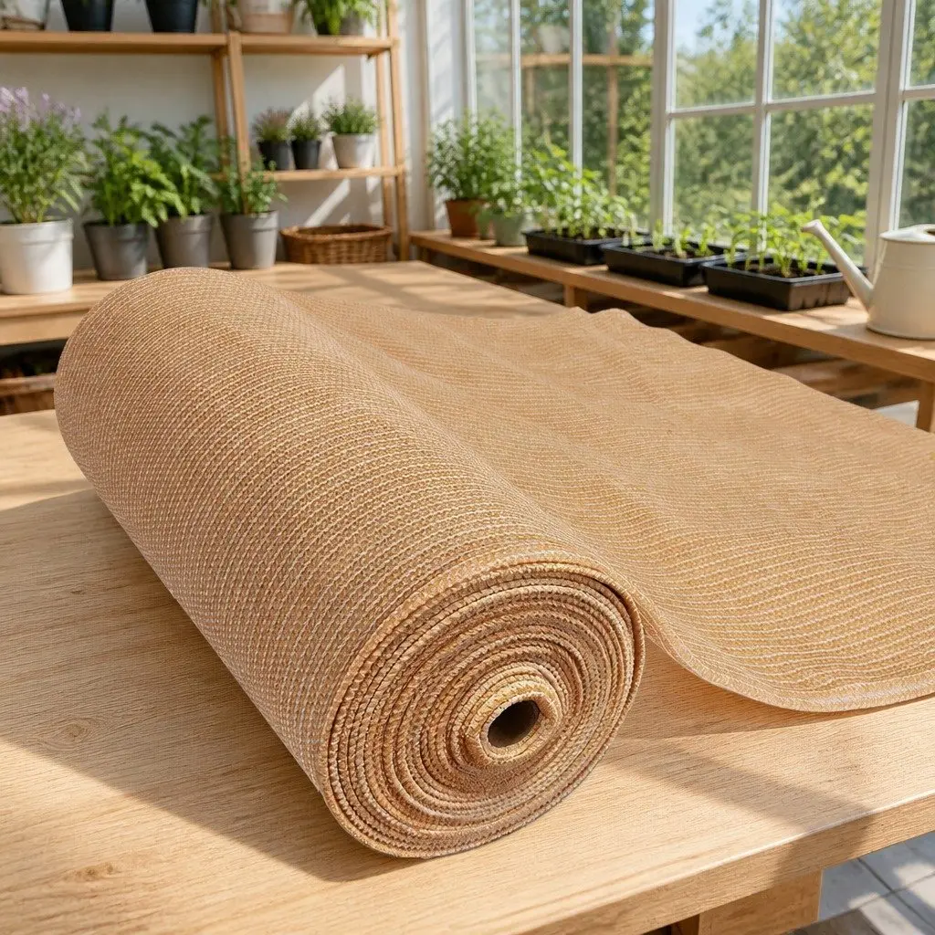 Shade Cloth Beige 3.66x10m 90% UV Block Heavy Duty Garden