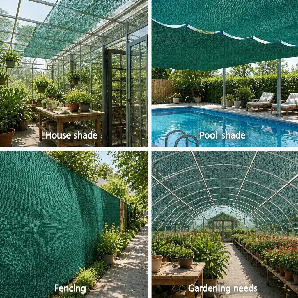 Shade Cloth Green 3.66m x 20m 50% UV Block Heavy Duty Garden Greenhouse