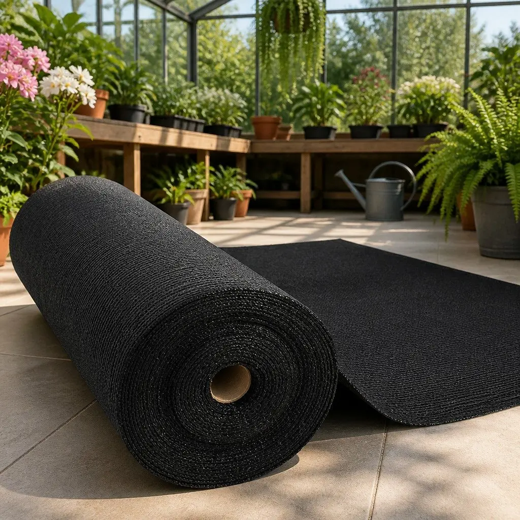Shade Cloth Black 3.66x20m 50% UV Block Heavy Duty Knitted Fabric