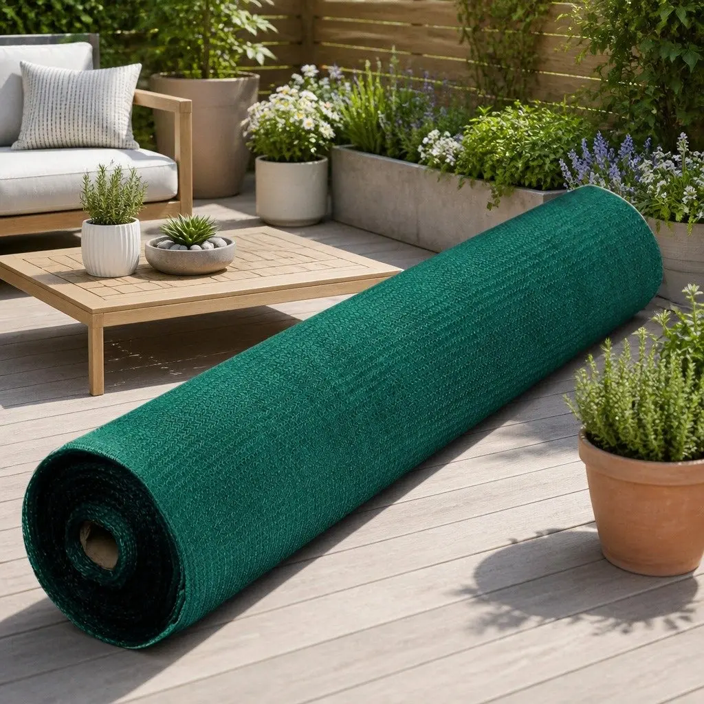 Shade Cloth Green 3.66m x 20m 30% UV Block for Garden Greenhouse Outdoor Use