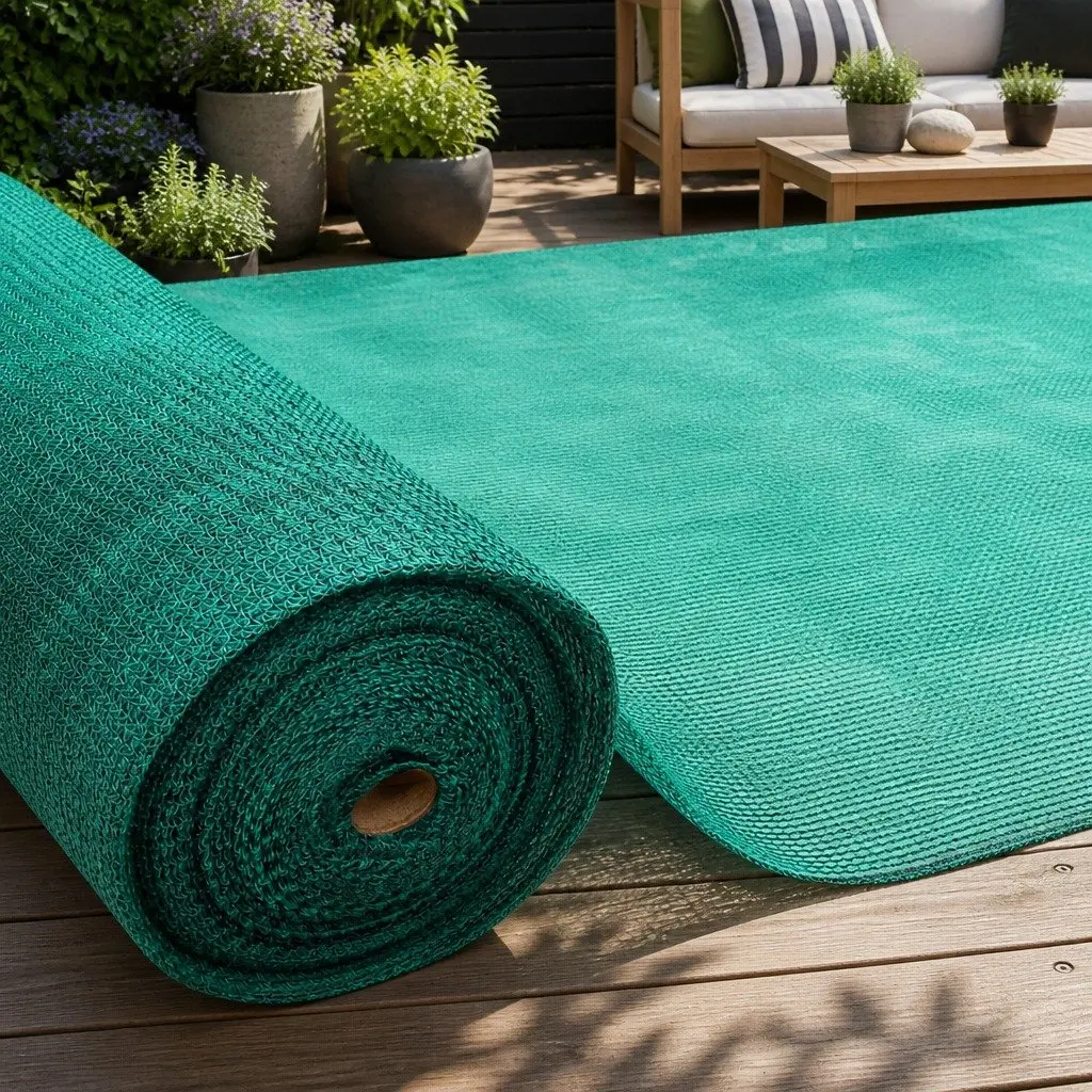 Shade Cloth Green 3.66m x 20m 30% UV Block for Garden Greenhouse Outdoor Use