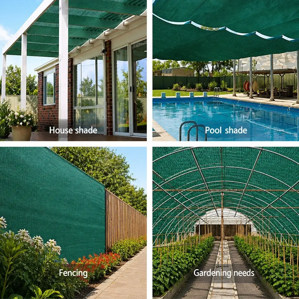 Shade Cloth Green 3.66m x 30m 50% UV Block Heavy Duty Garden Greenhouse