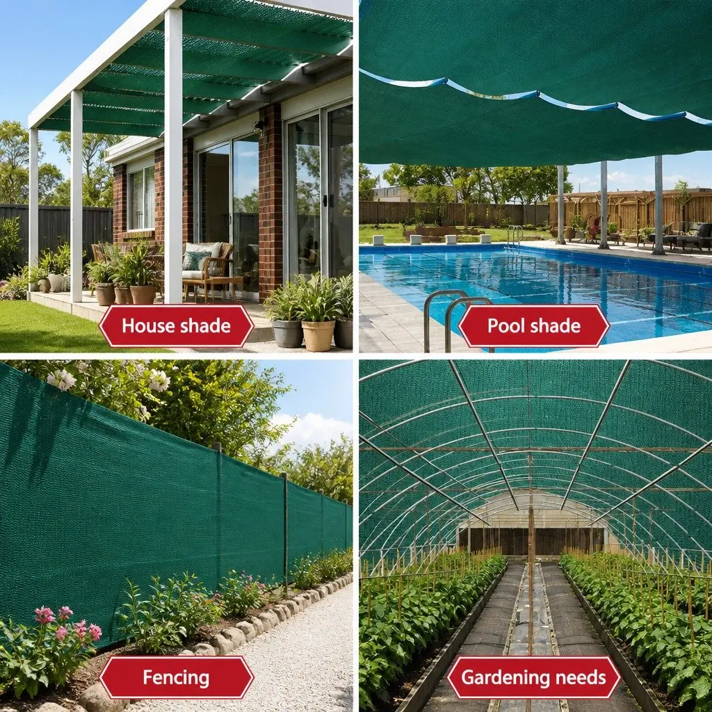 Shade Cloth 30% UV Block 3.66m x 30m Roll Green Heavy Duty Greenhouse Garden