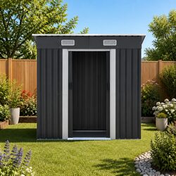 Garden Shed 1.94x1.21M Outdoor Storage Workshop House Tool Shelter Sliding Door