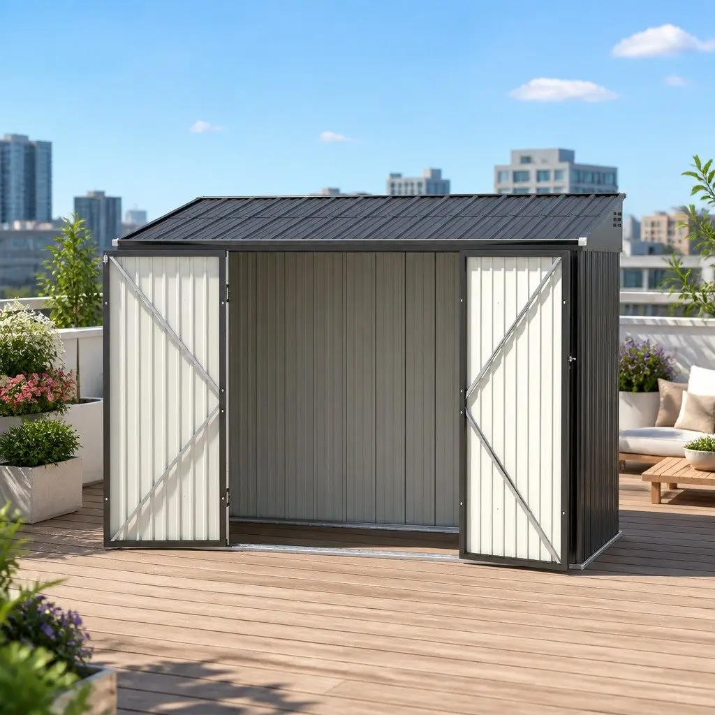 Storage with a Galvanised Steel Garden Shed