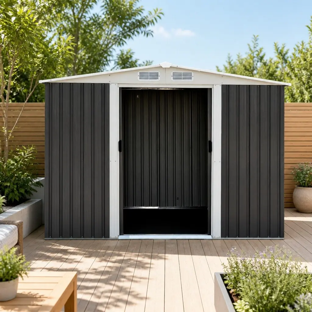 Metal Garden Shed 2.58 x 2.07M for Easy Storage