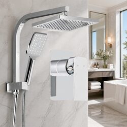 Compact 8 Inch Rain Shower Head Set for Your Needs