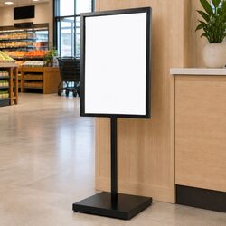Double-Sided Sign Holder for Professional Display Needs