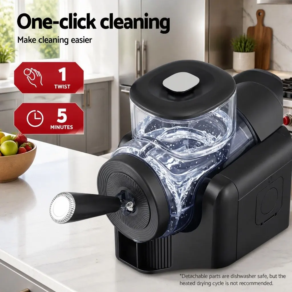 Slushie Machine Ice Cream Maker 2L Frozen Smoothies Milkshakes Black Kitchen