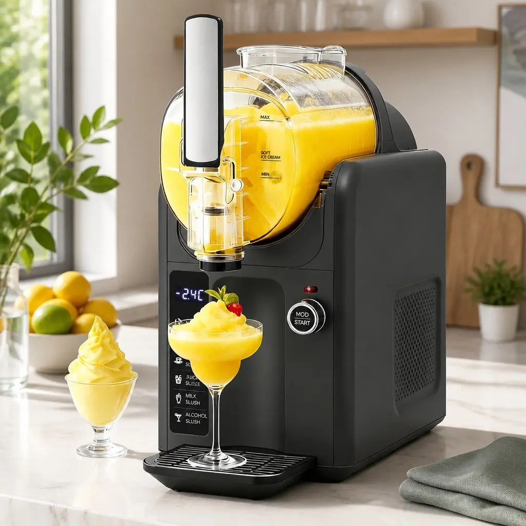 5in1 Slushie Machine Grey 2L Soft Serve Frozen Drink Maker